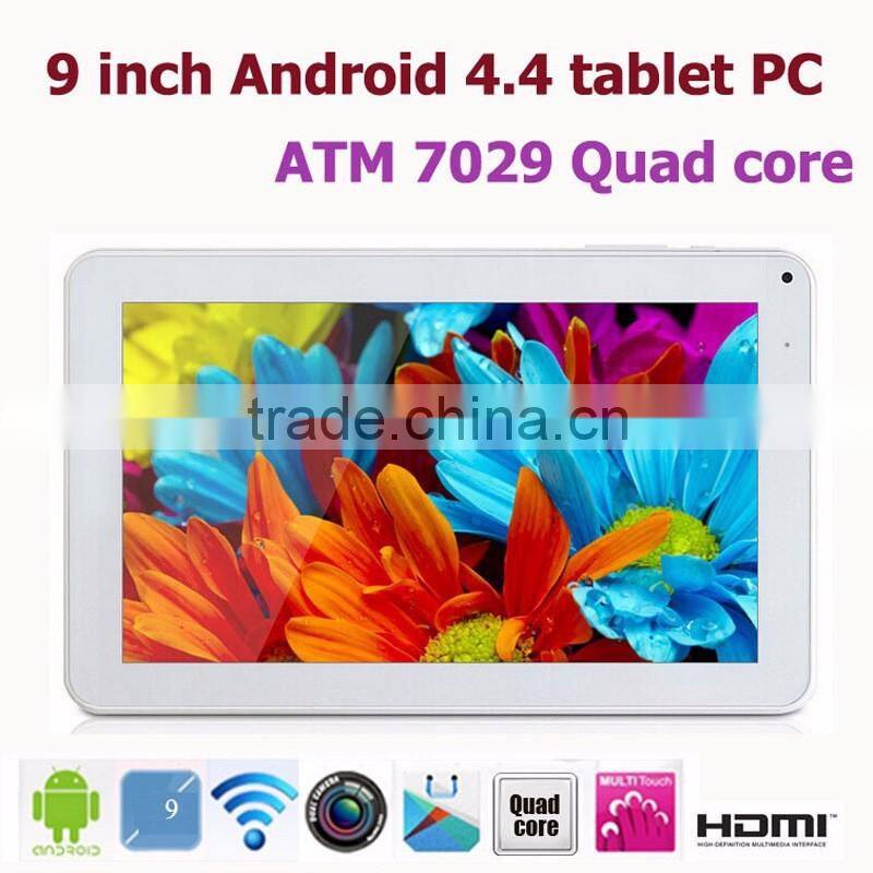 Newest 9 inch Android 4.4 Super Quad Core 8GB Wi-Fi Smart Tablet PC Without Sim Card