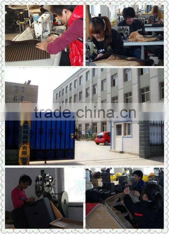 2015 top design newest carry-on 4 wheels PU trolley luggage
