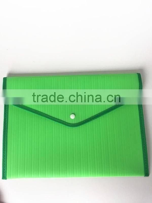 2016 New Fashion Factory Price A4, A5 File Pocket with Button