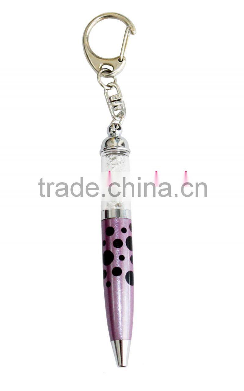 purple with spots mini crystal pens with crystals