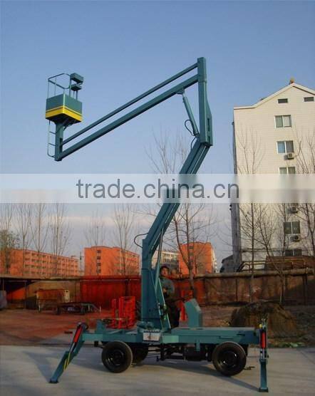 Hot sale Trailer articulating boom lift lift elevator with CE