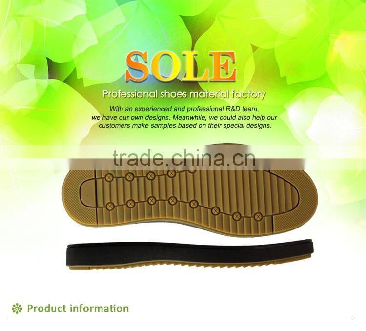 rubber sole type double color rubber sole for casual shoes