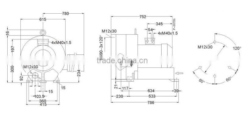 2RB920 H47 25KW Ring blower