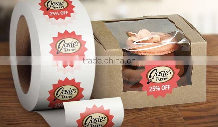 Customized gold foil label adhesive foil stickers Foil Embossed Sticker - Labels