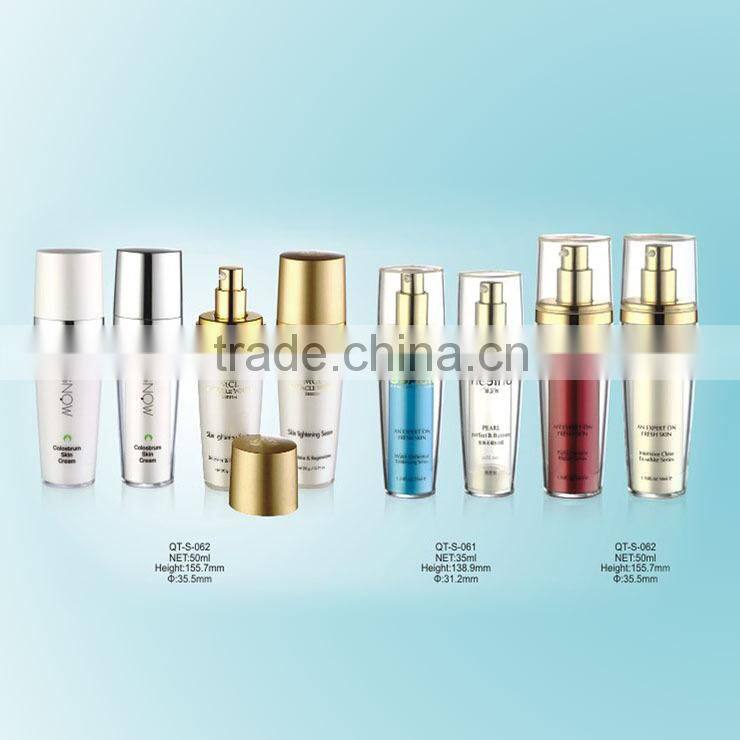 Exquisite Acrylic Cosmetic Container Oval Series Airless Cream Jar 20ml 30ml 50ml 120ml