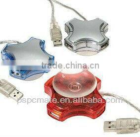 silicon sucker 4 port USB hub