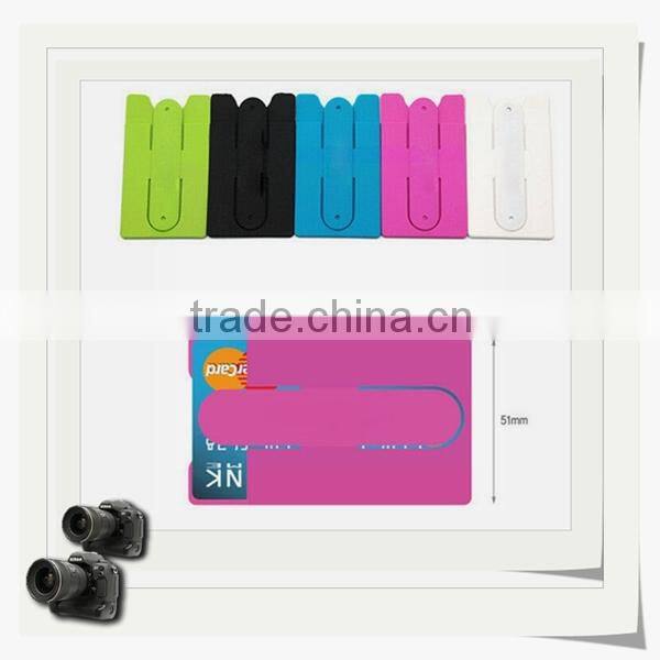 2 in 1 silicone wallet mobile phone holder