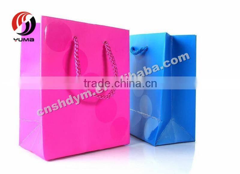 colorful gift logo customized paper bag
