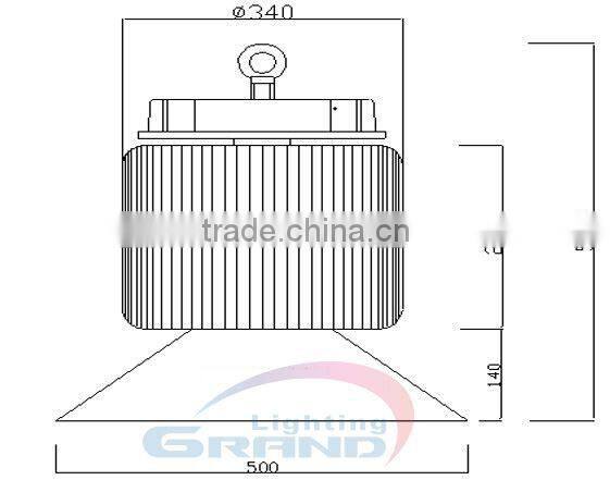 New design ul ce high bay led tube fixture tube8 office light with CE certificate HB200W2A100PW-14