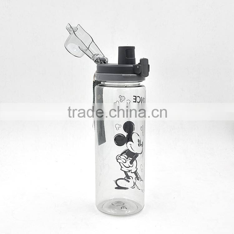 Tritan Material 600ML Airtight Plastic Water Bottle BPA free