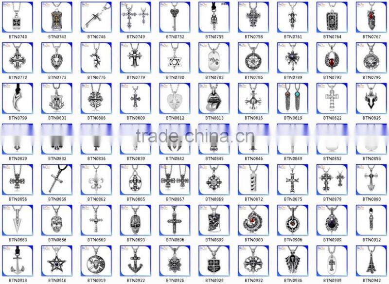 Rock Style Men Jewelry Titanium Stainless Steel Retro Vintage Star Of David Pendant