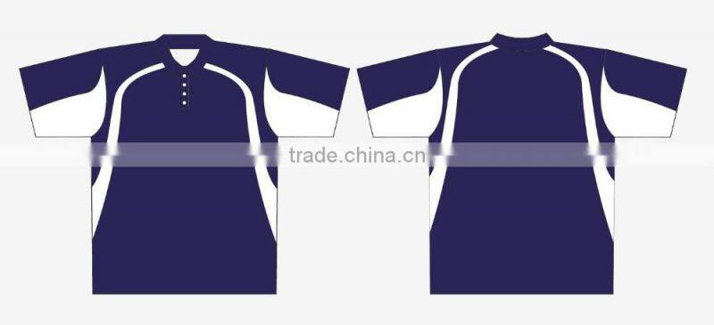 Custom polyester hot sale sublimation sky blue polo shirt