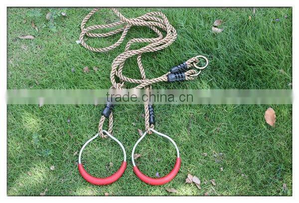 Metal Gymrings with Rope