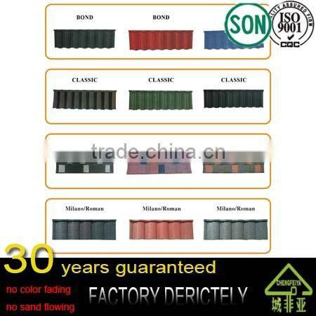real factory hot selling new model shingle shape natural black sand coated metal roof tile
