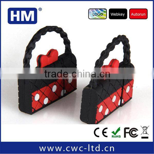 OEM Customize any material handbag usb flash drive disk ( Welcome to visit us HM factory )