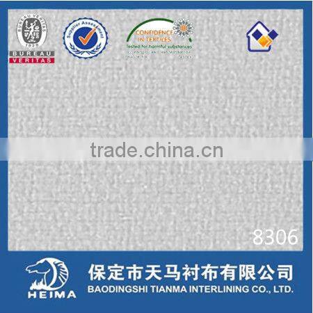 2/2 twill woven fusible interlining linings for men's suits