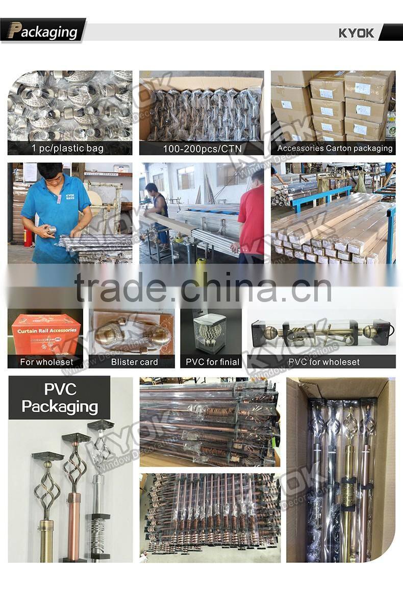 KYOK hot sell alumnium curtain track and rails,high quality sliding curtain track ,curtain track accessories wholesale