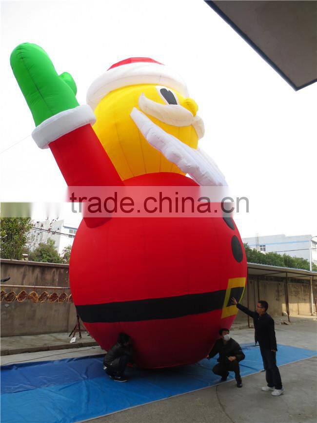 2015 high quality best-selling inflatable santa claus for christmas decoration