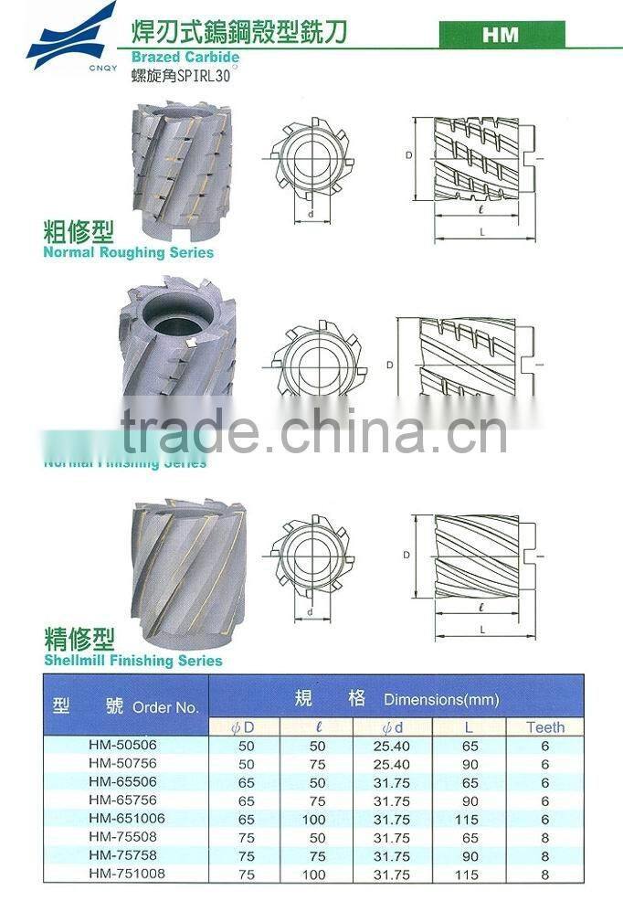Brazed Carbide Milling Cutters