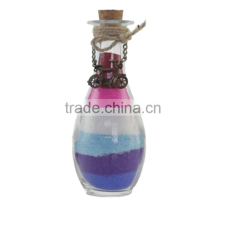 250ml Empty Cork Stoppers Perfume Glass Bottles,Airtight Cork Lid Drift Glass Bottles