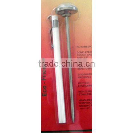 Instant read wine milk thermometer with cover