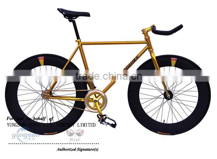 Classical design Aluminium Anodized fixed gear bicycle with single speed bike for wholesale