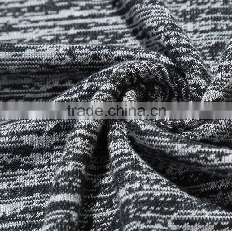 Mens fashion contrast color cotton knit pullover sweater