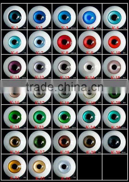 Hand-made colourful american girl doll eyelashes false eyelashes