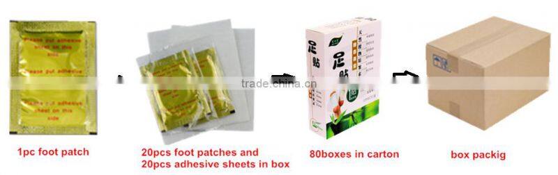 Good quality hot sell relief sub-health oem service natural foot patch