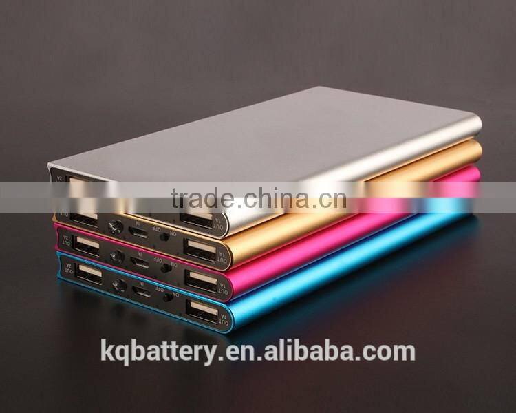 flashlight dual usb 10000mah slim power bank charger