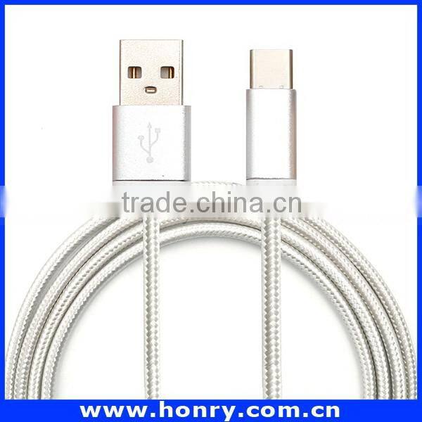 Fashionable manufacture oem logo type-c cable 3.1 braided