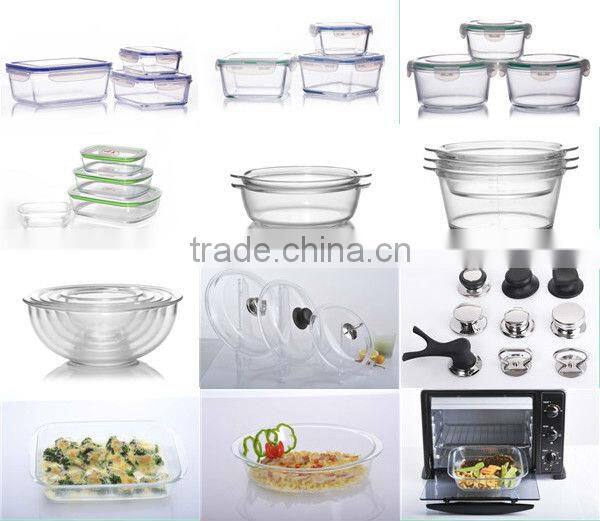 Large Clear Pyrex Glass Salad Bowl Manufacturer