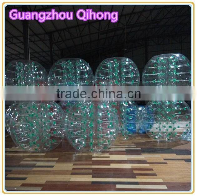 Commercial grade inflatable zorb soccer indoor, zorb soccer balls, human sized bumper ball