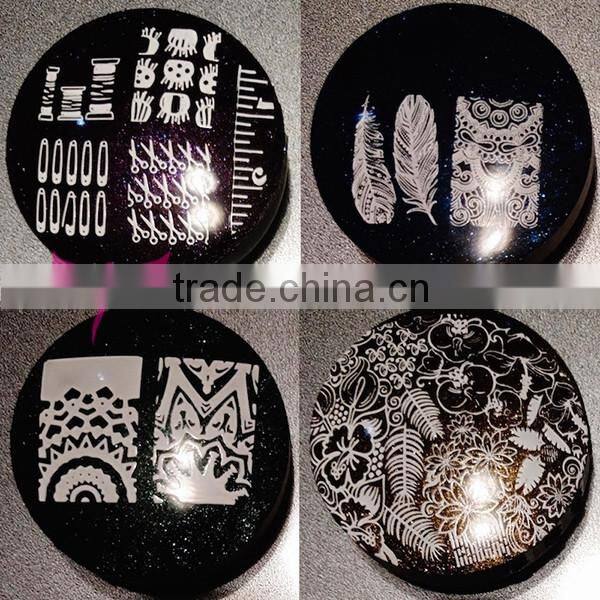 Black/green star design alloy nail art stamper,new nail stamper wholesale