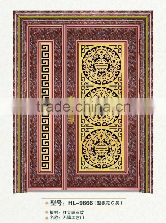 Mordern house used stainless steel exterior front door designs seamless door