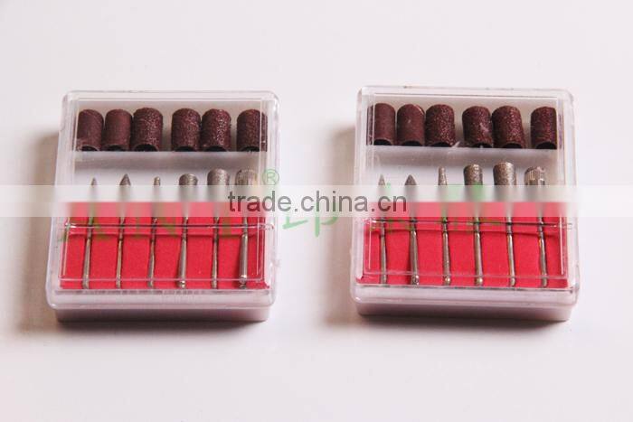 Nail Drill Replacement Parts 6PCS Different Carbide Nail Drill Bits Sanding Bands