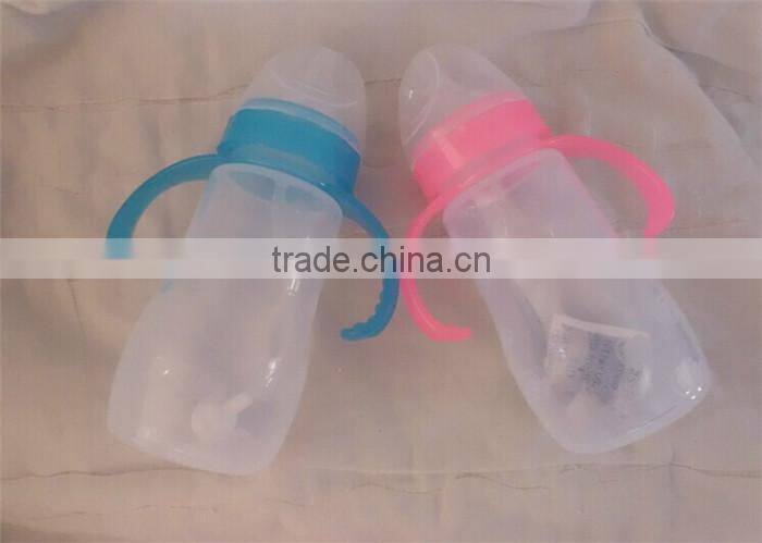 2014 hot sell various of silicone gel baby bottle