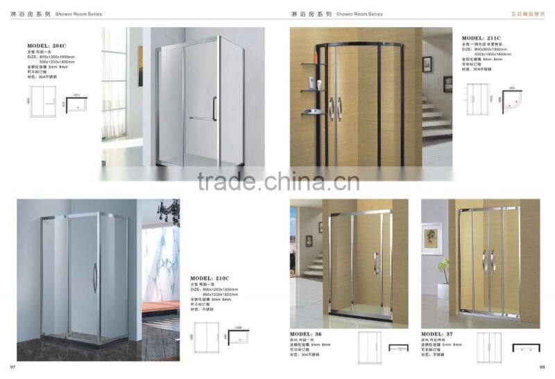 304 Stainless steel simple shower room
