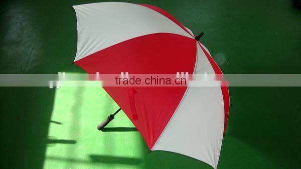 Single Canopy Fiberglass Golf Umbrella Windproof