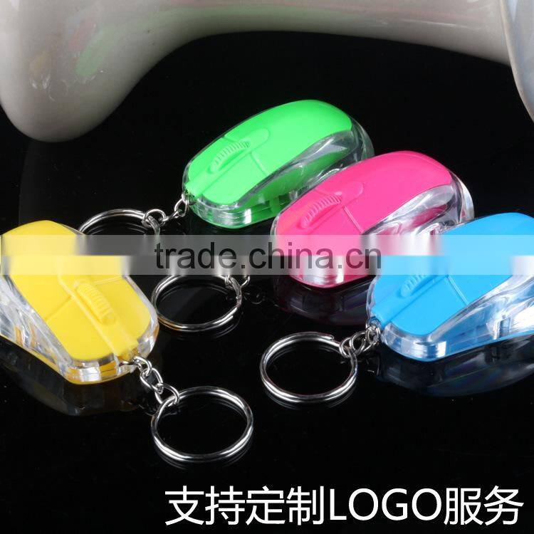 Luminous mouse plastic keychain innovative High quality keychain factory