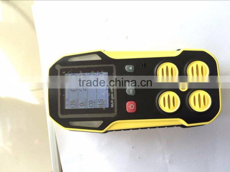 IP67 waterproof portable multi gas analyzer for coal and oil gas, methane combustible and oxygen