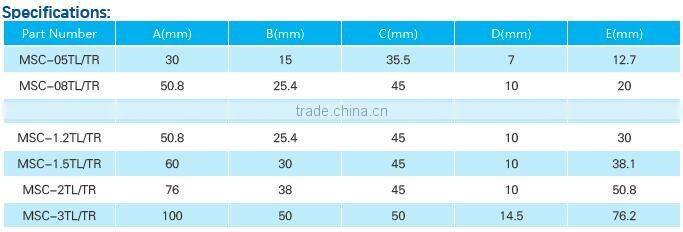 MSC-08TL Height of Center Height 25.4mm/High Precision Kinematic C type Mounts with 3 adjusters/Kinematic Mount