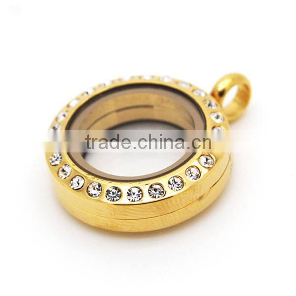 316l stainless steel lockets open locket jewelry pendant magnetic gold locket