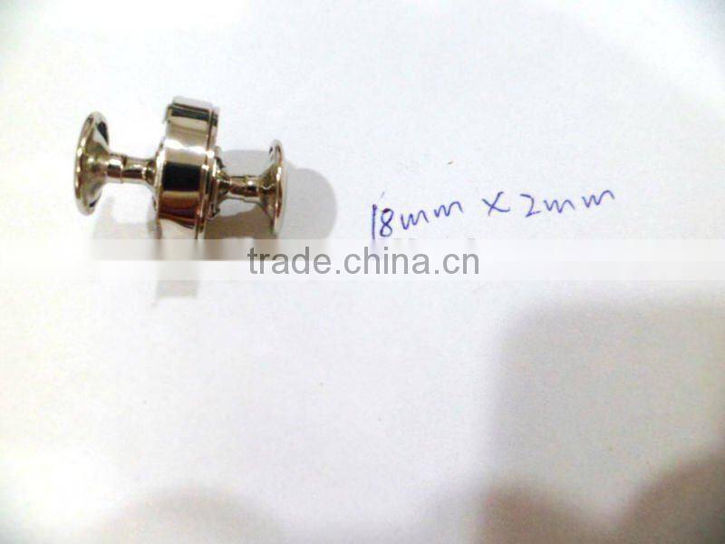 Metal Magnetic Button Two Side With Rivet