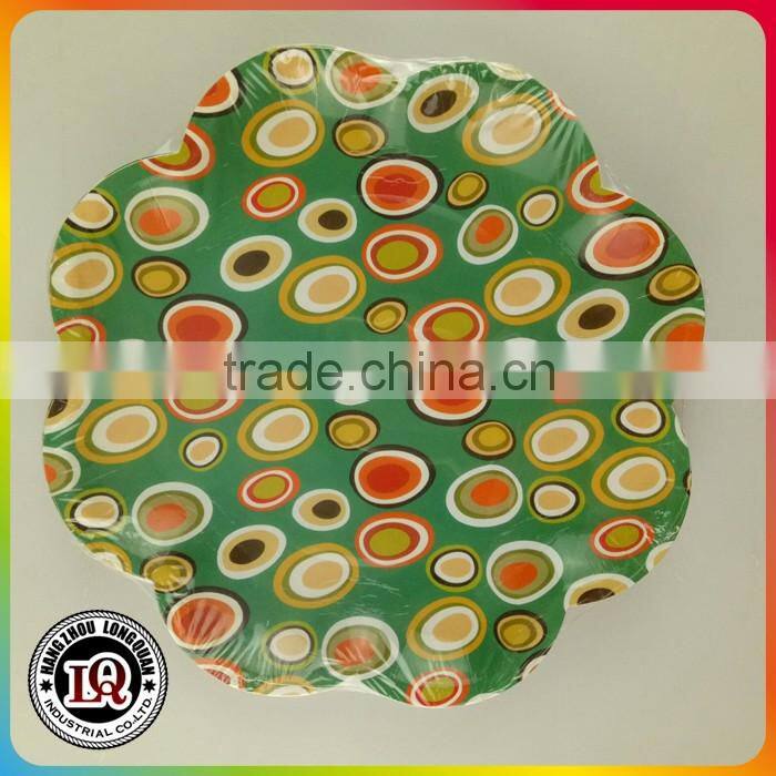 Disposable Flower Shaped Paper Plate