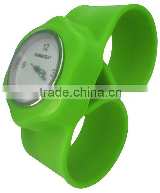 Digital clock slap watch in stars silicone bracelet watches