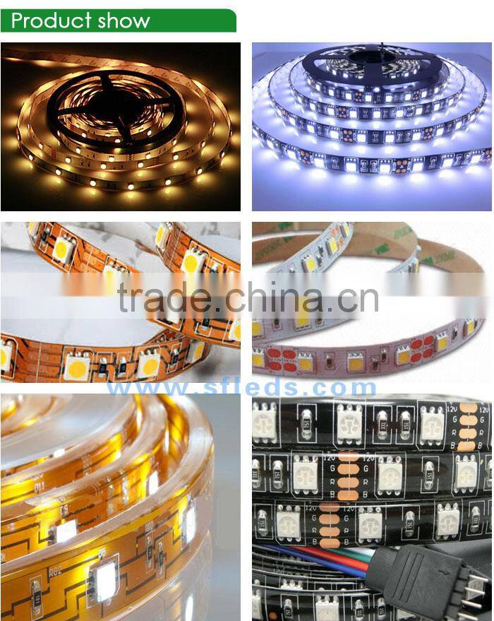 5050 SMD RGB 30LED/m Addressable Color Strip Light 5V Black PCB WS2812b led strip ip65