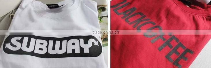 High Quality custom shirt plain 40 yarns 200 grams with LOGO