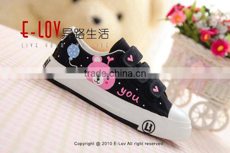 Hot sales cheap new style canvas all black shoes