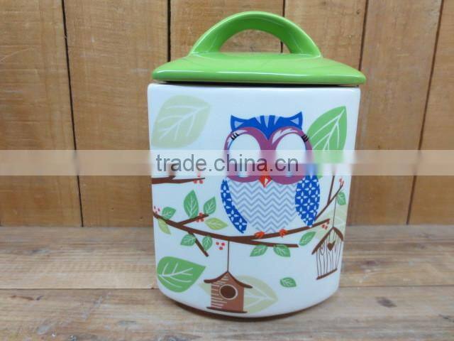 New owl decal kitchen untensil holder tool holder spoon fork holder